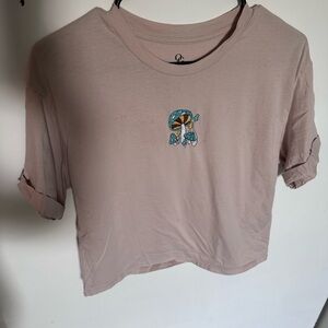 Women's Beige Graphic Tee